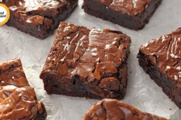Crinkle Top Dark Chocolate Brownie Recipe By Food Fusion