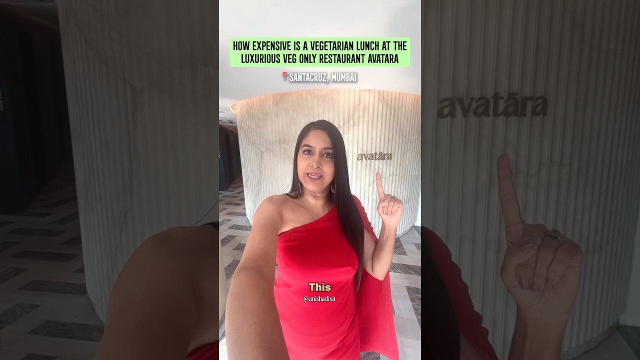 How Expensive Is a Vegetarian Meal at the 1 Michelin Star Restaurant Avatara |Anisha Dixit | #shorts How Expensive Is a Vegetarian Meal at the 1 Michelin Star Restaurant Avatara |Anisha Dixit | #shorts