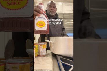 Cooking with pops🔥 #cooking #beans #resurrectionsunday