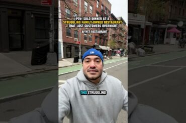 POV: Solo Dinner at a Struggling Family Owned Turkish restaurant