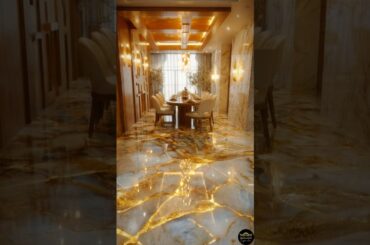 We Poured LIQUID GOLD Into This Dining Room Floor… The Result Left Everyone Speechless 🥂✨