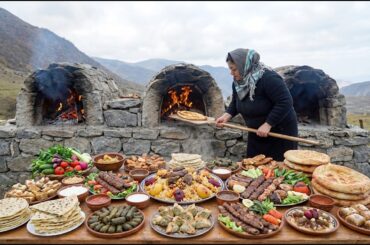 She Prepared 13 Azerbaijani Dishes Alone Using Only Fire, Tandoor and Saj