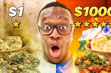 $1 vs $1,000 Indian Restaurant In UK