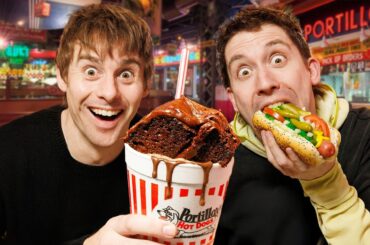 Two Brits try Legendary Chicago Fast Food!