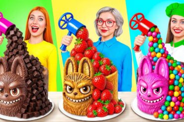 Me vs Grandma Cooking Challenge | Chocolate Food Challenge by Super Hyper DO