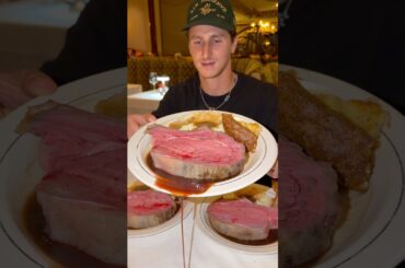 Is this too rare? 📍Lawry’s Prime Rib, LA #primerib #steak