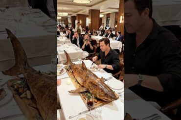 He orders a baked shark at a restaurant… then it suddenly twitches on the table🦈🍽️
