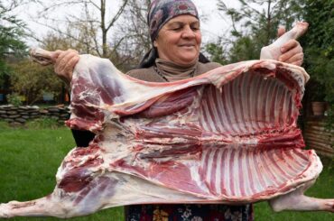 Cooking a Whole Lamb in the Rain | Cozy Spring Village Life 🌿🌧️🍖