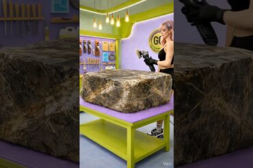 From Raw Stone to Luxury Dining Table ✨ | Satisfying Transformation