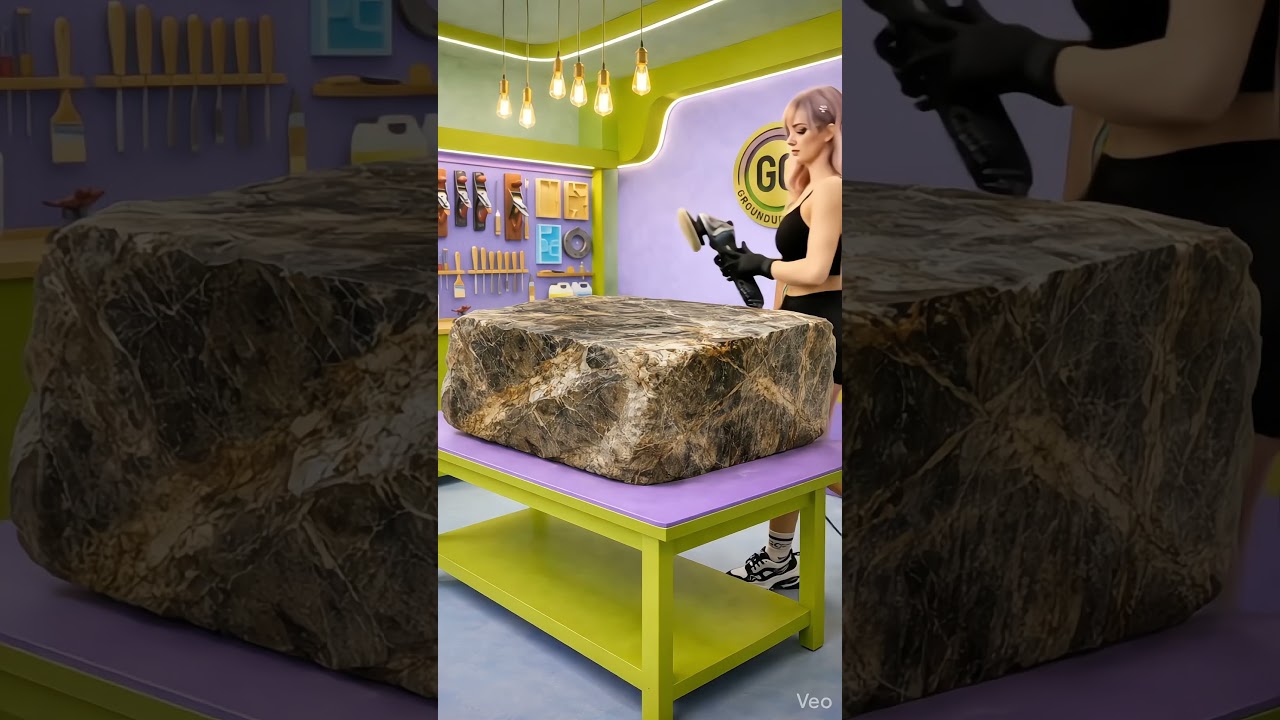 From Raw Stone to Luxury Dining Table ✨ | Satisfying Transformation From Raw Stone to Luxury Dining Table ✨ | Satisfying Transformation