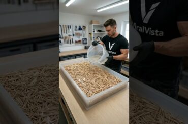 I Turned Toothpicks Into a Luxury Epoxy Resin Dining Table ✨