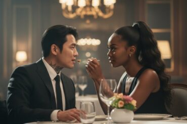 A Paralyzed Korean Mafia Boss Sat Alone at Dinner — Then a Black Woman Sat Beside Him