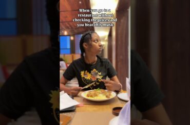 When you go to a restaurant withoutchecking the prices and you hear this music #funny #comedy