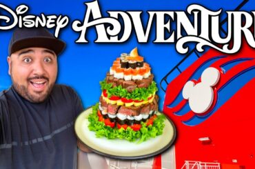 I ATE ALL THE FOOD On The Disney Adventure! Every Restaurant & Dining Experience On Board!