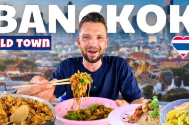 ULTIMATE DIY STREET FOOD TOUR in OLD TOWN BANGKOK 🇹🇭 Best Chicken Rice, Insane Crab, Charcoal Noodle