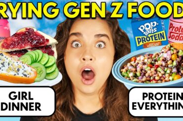 Trying & Rating The Weirdest Gen Z Food Trends!
