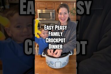 Easy Peasy Family Crockpot Dinner! #fypシ #cooking #recipe #crockpot #food #easydinner #family #viral
