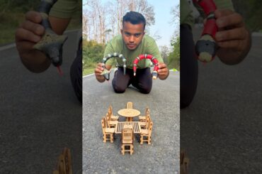 Smallest 2 Wooden dining table and chair, set Set Unboxing And Review Test |