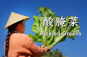Pickled Greens — Pickled Greens — crisp, refreshing, and a beloved Yunnan side dish with rice【滇西小哥】