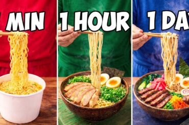 1 MINUTE vs 1 HOUR vs 1 DAY RAMEN
