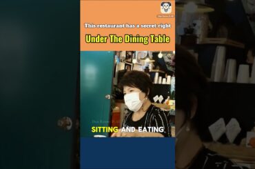 This restaurant has a secret right under the dining table