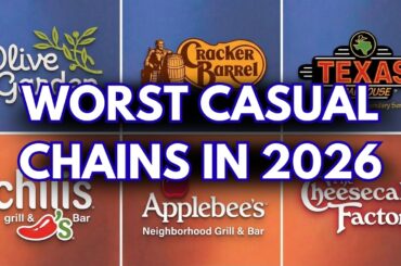 We Ranked National Casual Dining Chains Worst to Best (Stop Wasting Money)