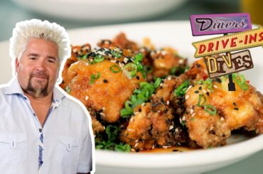 Guy Fieri Stops By for Unreal General Tso’s Cauliflower | Diners, Drive-Ins and Dives | Food Network