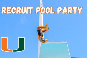 Miami Hurricanes Pool Party Was LOADED 😳🔥 | Top Recruits Speak