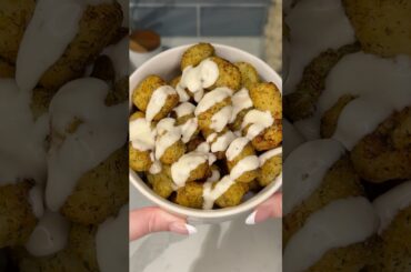 viral dill pickle tater tots recipe 🥒🥔 #cooking #recipe #food #shorts #tatertots #airfryer #snacks