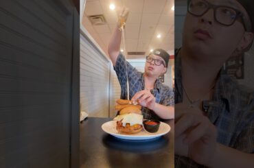 Trying Canadian food for the first time 😋