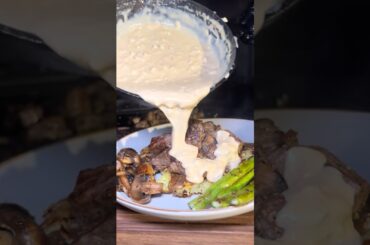 Let’s make dinner on the Blackstone griddle #blackstone #dinner #steak #blackstonegriddle #cooking ￼