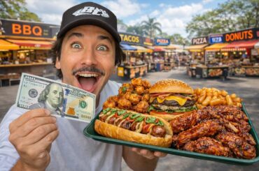 Eating at Atlanta's Biggest Food Hall ($100 Budget)