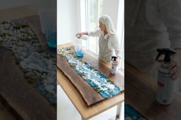 She Froze a Crystal River Inside a Dining Table ❄️