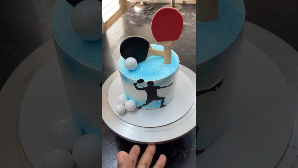 Table Tennis Lovers Ke Liye Special Cake! 🏓 #shorts #trending TableTennis #PingPong #SportsCake