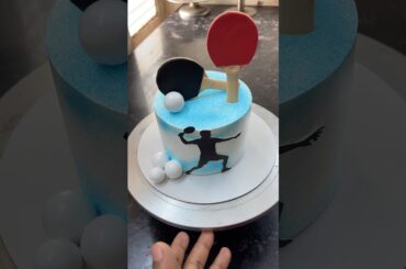 Table Tennis Lovers Ke Liye Special Cake! 🏓 #shorts #trending TableTennis #PingPong #SportsCake