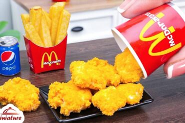🍟 So Crispy Mini McDonald’s Chicken McNuggets & Fries Recipe | ASMR Cooking Mini Food