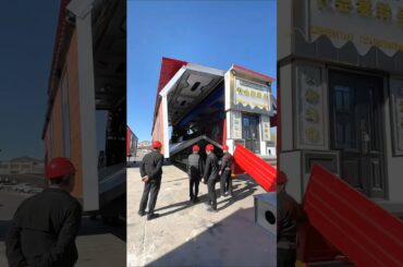 Multi-purpose, Compact, Smart, Truck-Mounted, Foldable, Expandable Container Housing#Dining room