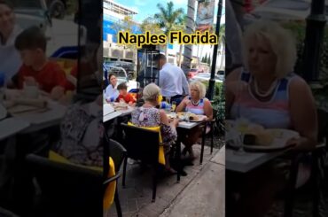 Outdoor Dining at Cafe Milano 5th Avenue Naples Florida #shorts #restaurant #dining