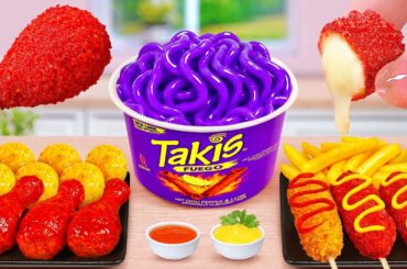 Best Of Korean Food 🌭 How To Make Miniature Korean Corn Dogs & Chicken Noodles 🍜 Tina Mini Cooking