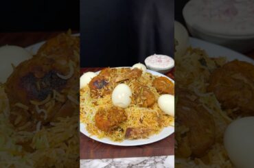 Hyderabadi Biryani ASMR Cooking #shorts #asmr #recipe #crunchytreats #chicken #cooking #biryani