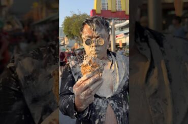 When I ate Fried Chicken on Songkran Day #shorts #food #cooking