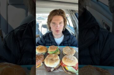 Who Has The Best Fast Food Burger? Sponsored By MenuFit #shorts #food #eating