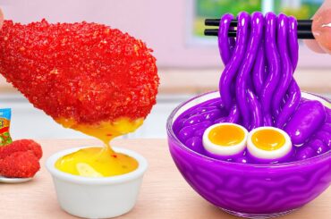 Best Of Korean Food 😋 How To Make Cheetos Chicken & Buldak Noodles 🍜 Tina Mini Cooking