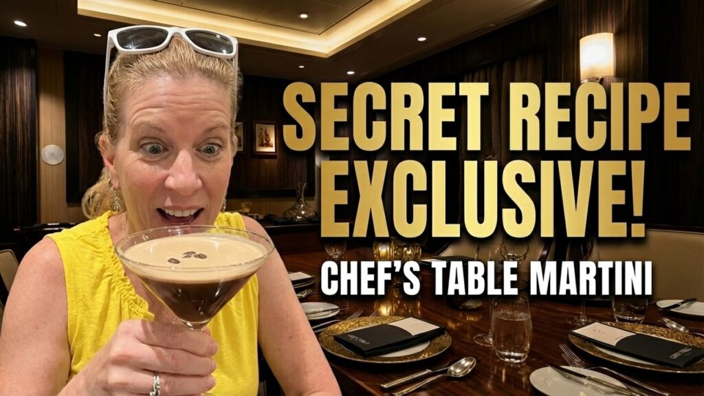 Royal Caribbean’s BEST Drink? 🍸Salted Caramel Espresso Martini Chef’s Table Exclusive!