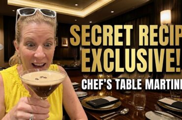 Royal Caribbean’s BEST Drink? 🍸Salted Caramel Espresso Martini Chef’s Table Exclusive!