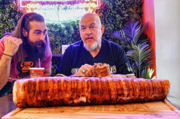 No Way You Finish That 14LB Burrito Old Man w/Beard Meats Food