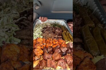 FIRE Mediterranean food in Pasadena Sahar Restaurant #shorts