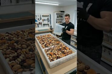 I Turned Nuts & Dried Fruit Into a Luxury Epoxy Resin Dining Table 🤯✨