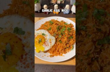 Garlic egg  rice recipe #shorts #eggrice #leftoverricerecipe #trending #viral #shortsfeed #cooking