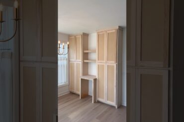 Dining room pantry hutch with coffee bar! #coffeebar #storagesolutions #customcabinetry